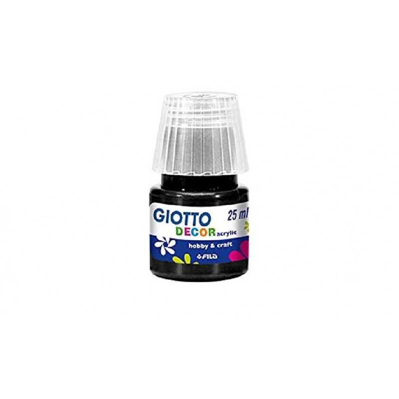GIOTTO-DECOR-ACRYLIC 25ml NERO [FILA538124-00.jpg]