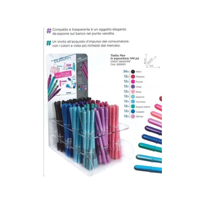 TRATTO-PEN esp.144pz Ass. [FILA836900-00.jpg]