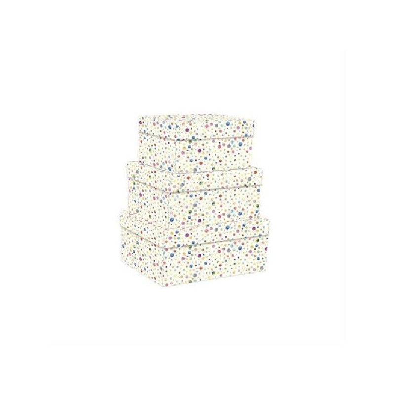 SET 3 SCATOLE GRANDI DOTS RAIMBOW KARTOS [K12150700-00.jpg]