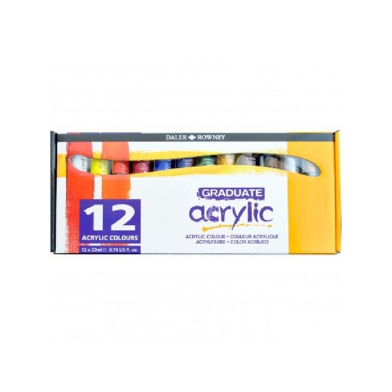 DALER ROWNEY ACRYLIC Graduate 12pz [FILAD123900012-00.jpg]